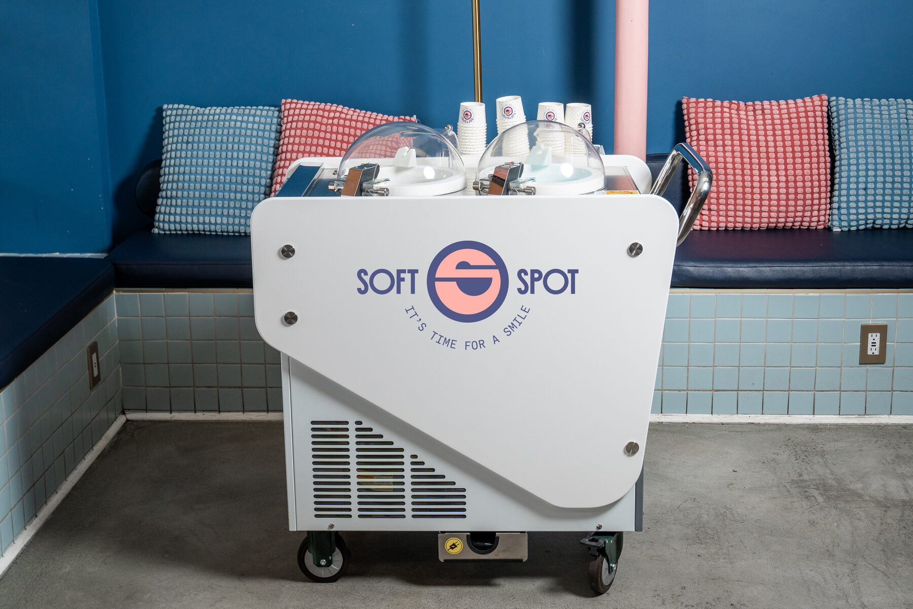 The SoftSpot live gelato cart